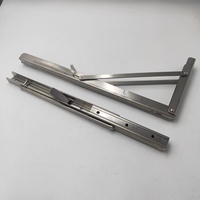 Prix d'usine largement utilisé en acier inoxydable caché support flottant triangulaire mural robuste pour étagère avec vis