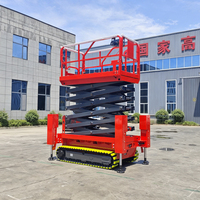 Plateforme élévatrice à ciseaux hydraulique mobile sur chenilles, autopropulsée, 12m 14m, livraison gratuite, à vendre
