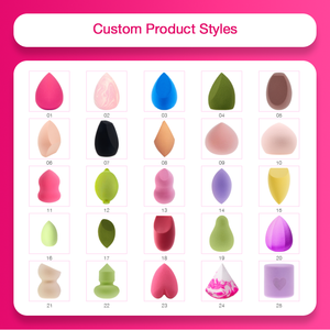 Esponja de Maquillaje Suave en Forma de Gota de Agua, Sin Látex, Color Personalizado, Impresión de Logotipo al por Mayor, Empaque Personalizado para Regalo Promocional - Product Image 3