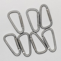 XUANLAN No. 5 Mosquetones Tipo D de Aleación de Aluminio para Mochila, Equipaje, Altavoz, Botella de Agua, Olla, de Colgado Rápido