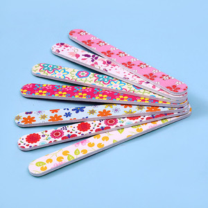 Hoa bướm in ấn đầy màu sắc làm móng tay móng chân công cụ 1PC chuyên nghiệp hai mặt 100/180 Grit móng tay tập tin - Product Image 2