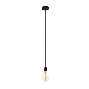 Lampadario a 1 Luce CALARI Nero H. 150CM - E27 - Product Image 1