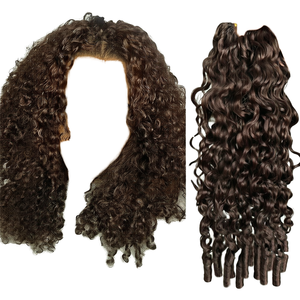 Extensiones de Cabello Humano Rizado Mongolian Remy I-Tip con Doble Trama y Cutícula Alineada para Envío Rápido - Product Image 1