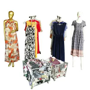 Second Hand Used Ladies Silk Dress Free Branded A Grade Iron Pressed Bales Bulk Indonesia Used Clothes Factory