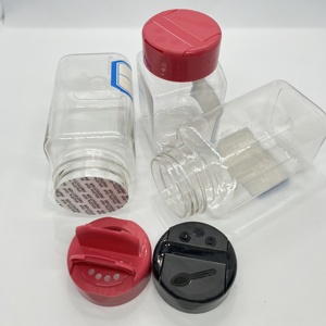 100/120 ml <strong>Kitchen</strong> Plastic Salt and Pepper <strong>Container</strong>, Square Seasoning Plastic Bottles/<strong>Herbs</strong> Storage Plastic Jar - Product Image 5