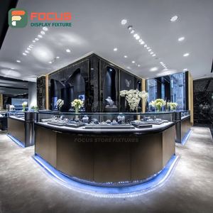 Mostrador de Exhibición de Joyería de Lujo Personalizado, Fabricante de Vitrinas de Vidrio para Tiendas con Superficie Pulida - Product Image 4