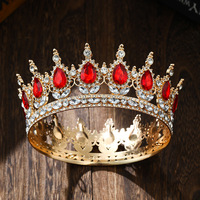 Nouvelle Couronne de Mariée de Luxe en Alliage et Strass, Décoration de Gâteau pour Mariage et Anniversaire