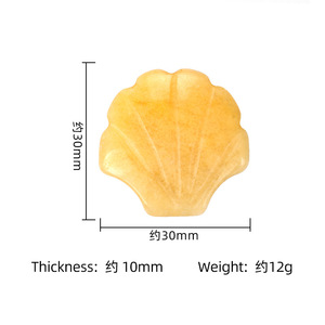 Hecho a mano piedra Natural océano Concha tallada cristal Chakra Reiki equilibrio playa Shell decoración Micro <span class=keywords><strong>paisaje</strong></span> joyería ornamento - Product Image 5