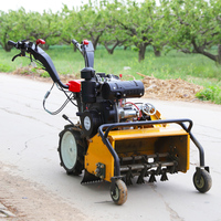 Offre Spéciale Tracteur Manuel Autoporté Multifonctionnel de Jardin 170F/177F à Essence, Tondeuse, Désherbeuse et Motoculteur