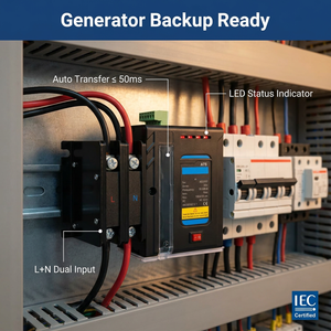 Heavy Duty 160A 2P 400V Automatic Transfer Switch ATS Dual Power for Mechanical Interlock Medical <strong>Fire</strong> Emergency IEC - Product Image 4
