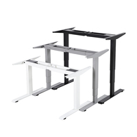Pieds de bureau réglables électriques autonomes à hauteur réglable pour bureau à domicile, 2 moteurs, 120 kg, design de bureau assis-debout pour PDG et managers