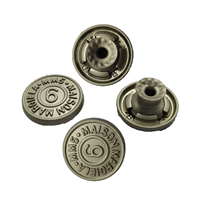 Boutons en alliage de zinc à motif de boule personnalisable de 17mm Vente en gros d'usine luxueuse haut de gamme pour jeans Sacs en denim Vêtements combinés