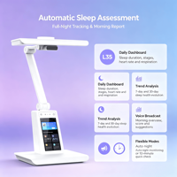 Lampe de bureau intelligente OEM avec modes d'éclairage multiples, écran tactile, appel vidéo et protection oculaire