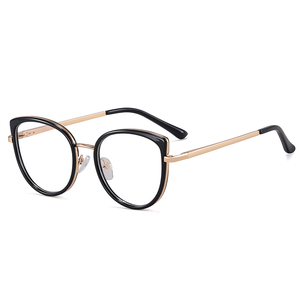 MS 991031 nuova moda per bambini simpatici Cat Eye TR90 + metallo montatura ottica occhiali firmati luce blu Logo personalizzato - Product Image 5