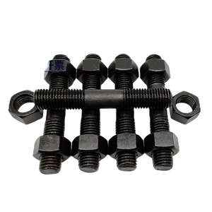 Pernos de Cabeza en T de Acero al Carbono de Alta Resistencia, Pernos Hexagonales Galvanizados con Zinc, Pernos de Doble Cabeza con Óxido Negro - Product Image 2