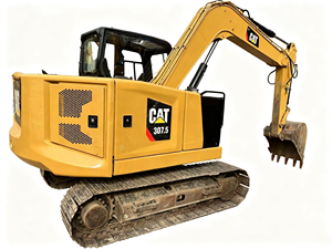 Excavadora de cadenas usada Caterpillar CAT 307.5 de 7.5 toneladas, procedente de Japón, en venta, calidad excepcional - Product Image 1