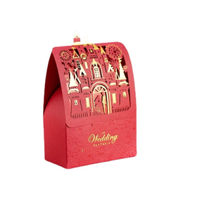 Luxury Small <strong>Red</strong> Cute Baby Shower Party Packaging Paper Carton Custom Printed Door Gift Wedding Candy Favor <strong>Box</strong> for Guests - Product Image 2