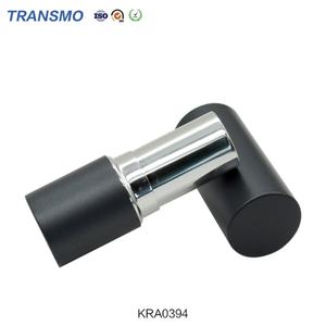 Emballage vide pour rouge à lèvres, tube rond noir pour baume à lèvres, conteneur en plastique - Product Image 5