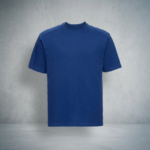 Camiseta de Manga Corta Personalizable de Algodón Supima Azul Sólido con Impresión Digital, Diseño de Cuello Redondo Ecológico y Transpirable - Product Image 2
