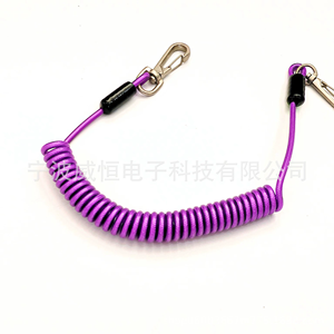 Cordón de seguridad personalizado morado para herramientas, de nailon y TPU, 1.5M de longitud, para operaciones <span class=keywords><strong>en</strong></span> pozos profundos y <span class=keywords><strong>en</strong></span> altura, para evitar caídas. - Product Image 2