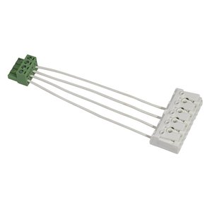Connettore per Cablaggio Infinita 5P, Profondità 4cm, Adattatore Morsettiera Bianco Verde - Product Image 1
