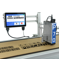 Demin P70 Imprimante de production de date à jet d'encre intelligente portative Nouvelle imprimante d'étiquettes pour sacs alimentaires avec barre bidimensionnelle de 71.8mm