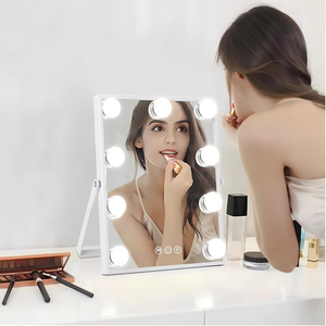 <b>Vanity</b> Mirror with Lights <b>Vanity</b> Makeup Mirror with Lights, Lighted <b>Make</b> <b>Up</b> Mirrors with 9 Dimmable Bulbs, 360 Degree - Product Image 6