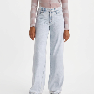 New Design Women Wide Leg Jeans Pant Light <b>Weight</b> Plus Size Wide Leg Jeans Pant <b>For</b> <b>Sale</b> In Adult Size - Product Image 1