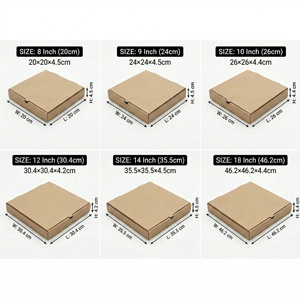 Caja de Pizza de Papel Kraft Reciclable Impresa Personalizada para Pizzería, Catering y Fiestas - Product Image 4