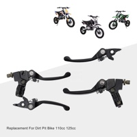 Leviers de frein et d'embrayage GOOFIT pour guidon, leviers pliables, commandes manuelles 22 mm 7/8 pouces, lot de 2, remplacement pour moto tout-terrain 110cc 125cc