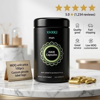 Compléments alimentaires naturels à base de biotine pour la croissance des cheveux masculins, marque privée personnalisée, améliorent l'immunité, durée de conservation de 24 mois