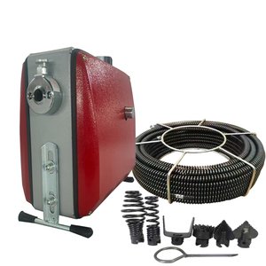 Débloqueur de tuyau électrique GQ-100 pour drains, toilettes et outils de cuisine, ainsi qu'un déboucheur de serpent de vidange. - Product Image 1