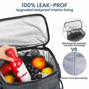 Designer Bags Large Soft Cooler Bag <b>Insulated</b> <b>Lunch</b> <b>Box</b> Backpack with Zippered Dispensing Lid Outdoor for Campus Cooler Bag - Product Image 2