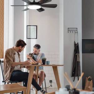 UNIVERSALBLUE IBE 4042 <b>Silent</b> LED Ceiling <b>Fan</b> 106cm Black Spain Damaged Box - Product Image 2