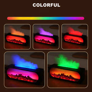 RGB Đầy Màu Sắc Ánh Sáng Tinh Dầu Khuếch Tán Loa Hương Thơm Không Khí Tạo Độ Ẩm 3D Ngọn Lửa Điều Khiển Từ Xa USB Phí Nhà Quà Tặng - Product Image 2