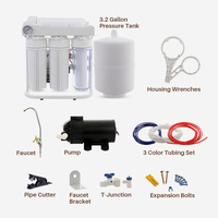 Purificateurs d'eau par osmose inverse personnalisables 100 GPD 8 étapes avec UV et support en fer
