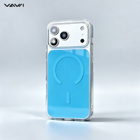 Coque magnétique transparente anti-rayures VAWI B355 en TPU+PC antichoc pour iPhone 18 Pro Max