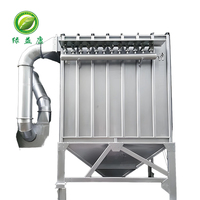 Extracteur de poussière sanitaire en acier inoxydable à jet pulsé avec filtre à sac pour moulin à farine, dépoussiéreur à sac en tissu à jet pulsé