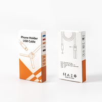 Nuevo Diseño de Cable de Carga Rápida USB-C de 60W y Soporte para Teléfono Ajustable en Múltiples Ángulos para Regalos de Bienvenida