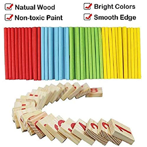 Palitos de Números de Madera Educativos, Aprendizaje Temprano para Niños, Jardín de Infancia, Conteo, Juguetes Matemáticos para Niños - Product Image 2