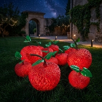 Lampes décoratives en forme de litchi à simulation lumineuse, idéales pour illuminer et décorer les jardins, pelouses et parcs