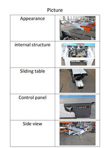 Độ chính xác dọc Bảng điều chỉnh Saw Máy cắt trượt bảng Saw với động cơ cho nhôm cắt - Product Image 5