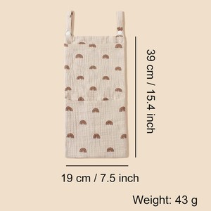Xiximi vente chaude lit de bébé sacs de rangement suspendus étanche nouveau-né berceau organisateur bébé couches Caddy organisateur sac de rangement - Product Image 5