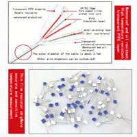 Thermistance PT100 de type patch, capteur de température adhésif, sonde de surface, haute température, étanche
