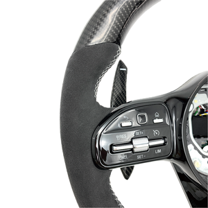 <span class=keywords><strong>Volant</strong></span> personnalisé en <span class=keywords><strong>alcantara</strong></span> et fibre de carbone avec LED pour Mercedes Benz C300 2014-2023 <span class=keywords><strong>A45</strong></span> G63 <span class=keywords><strong>AMG</strong></span> GLE Classe C, amélioration de l'intérieur - Product Image 5