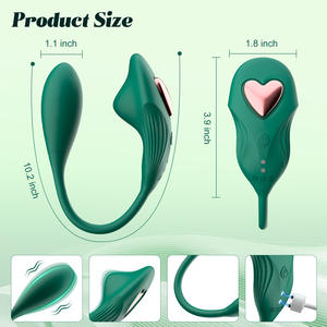 Vibrador portátil para mujer, palo de corazón de huevo, 10 frecuencias, producto impermeable para adultos, máquina sexual, caja de juguetes para masajeador femenino - Product Image 6