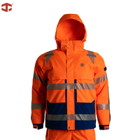 Veste d'hiver chaude en graphène pour hommes JIADE, vêtements de travail extérieurs personnalisés, vêtements de sécurité durables pour chantier, vêtements de sécurité hautement réfléchissants