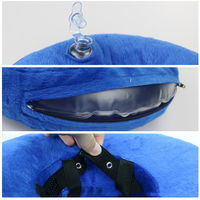 En stock colliers gonflables pour animaux de compagnie doux chien cône réglable cou récupération ECollar beignet chien collier de récupération après chirurgie