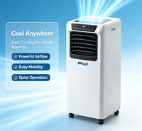Climatiseur électrique portable 12000 BTU avec protection contre la surchauffe, classe d'efficacité énergétique, refroidissement et chauffage pour 298 pieds carrés Chambres à coucher