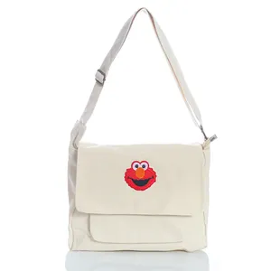 Bolsa de algodón orgánico ecológica, bolsa de estilo de compra de fábrica de Vietnam, blanco, al por mayor - Product Image 1